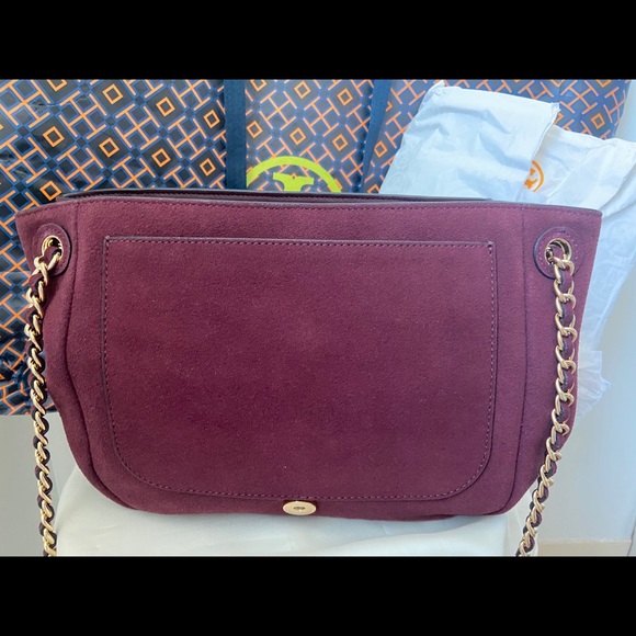 Brand new Marion Small Suede Flap Shoulder Bag - Picture 4 of 12